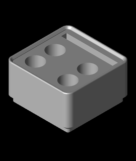 ruler + 4 pen gridfinity vittorose Gridfinity 3d print model - Mito3D