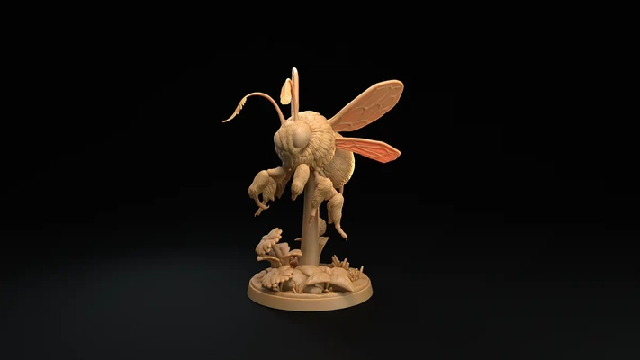 rumblebee 3d by dragão caçadores apresentar on animal exército libélula inseto natureza lobo mago abelha guarda sprite tribunal flor sylvaneth opr seelie alojamento dragões fadafada 3d print model - Mito3D