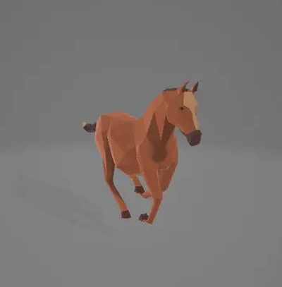 in esecuzione cavallo animato glb 3d by era liyada on grazie 3d print model - Mito3D