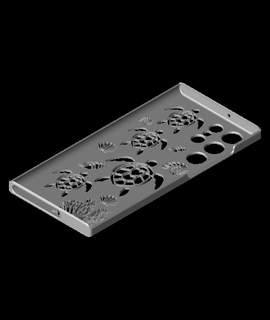 s22 ultra caso bainha mar tema yurokos dispositivos 3d print model - Mito3D