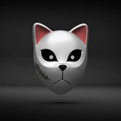 sabito máscara demon asesino 3d by chelscct chelseycreatesthings on gracias 3d print model - Mito3D