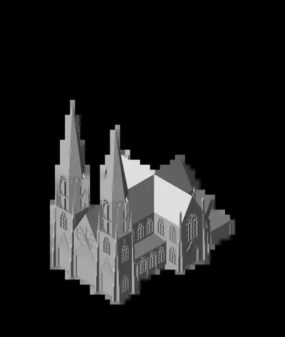 aziz helena 39 nın katolik katedral 3d by jamesjball02 teşekkürler 3d print model - Mito3D