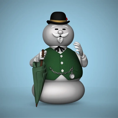 sam snowman island of misfit toys - 3d by chelscct chelseycreatesthings on thangs 3d print model - Mito3D