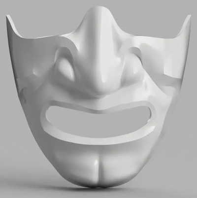 samurai máscara mempo 3d by villano apuntalar tienda on gracias 3d print model - Mito3D