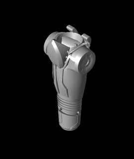samus ritorna ispirato braccio cannone 3d print model - Mito3D