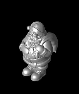 Santa clausstl 3d Modell jgmaker danke 3d print model - Mito3D