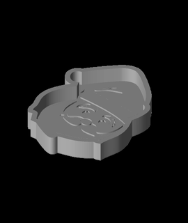 santa vassoio kcwarthog 3d print model - Mito3D
