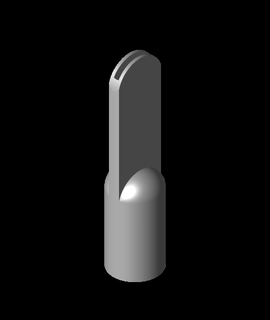 tubo succión boquilla extrusor half round maki hogar casa jardín 3d print model - Mito3D