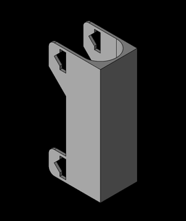 scalable pole storage attachment 3d model thangs 3d print model - Mito3D