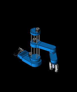 scara robot 3d model howtomechatronics thangs 3d print model - Mito3D