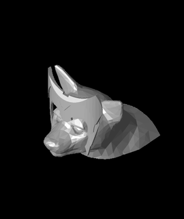 escarlate bruxa cão 3dpetprint 3d modelo 3d print model - Mito3D