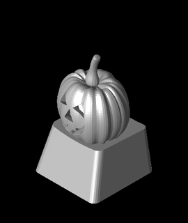 scary pumpkin keycap halloween 3d model sstm800 thangs 3d print model - Mito3D