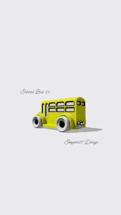 école autobus 2 1 3d by skipper07 3d print model - Mito3D