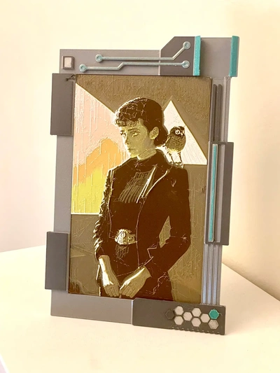 sci-fi picture frame - 3d by retromaker on thangs 3d print model - Mito3D