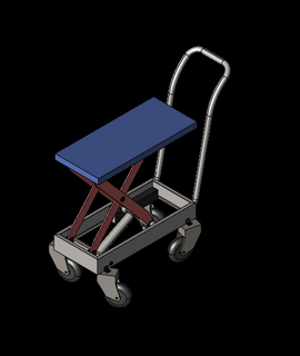 tesoura lift carrinho 3d modelo mihirmistry 3d print model - Mito3D