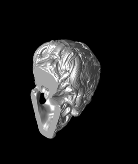 disprezzo cranio fan arte arti divertimento 3d print model - Mito3D