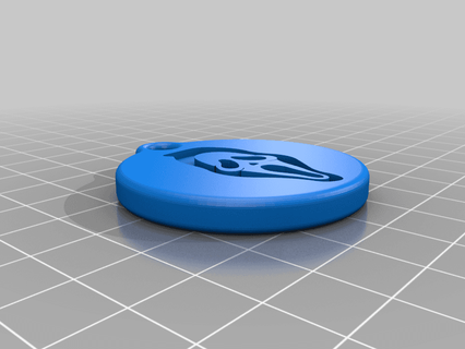 scream keychain - kcwarthog 3d print model - Mito3D