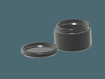 screw cap jar - dang mike 3d print model - Mito3D