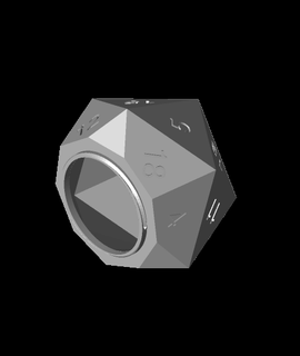screw d20 dice box stormcrow 3d print model - Mito3D