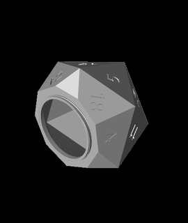 screw d20 dice box v2 stormcrow 3d print model - Mito3D
