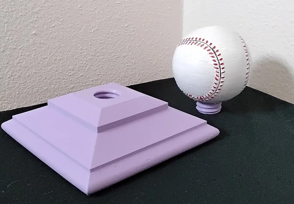 screw post cap baseball - 3d by daddywazzy thecreator on thangs 3d print model - Mito3D