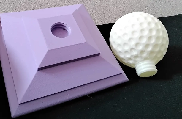 screw post cap golf ball - 3d by daddywazzy thecreator on thangs 3d print model - Mito3D
