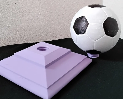 screw post cap soccer ball - 3d by daddywazzy thecreator on thangs 3d print model - Mito3D
