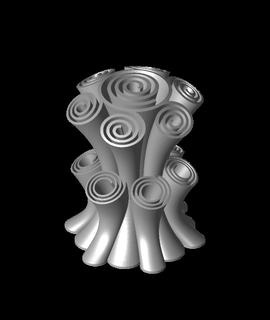 scroll vase 3d model cbobo2uco thangs 3d print model - Mito3D