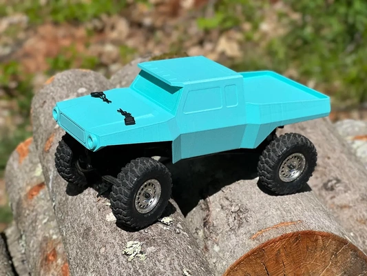 scx24 truck body - 3d by layerone3d on thangs 3d print model - Mito3D