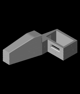 mar pared bunkers bidón 3d print model - Mito3D