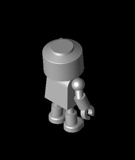 servbot Megaman legendas 3d modelo alvoroço mental 3d print model - Mito3D