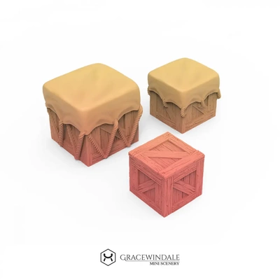 set of crates - 3d by gracewindale on thangs 3d print model - Mito3D