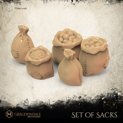 set of sacks - 3d by gracewindale on thangs 3d print model - Mito3D