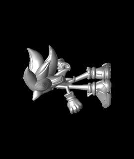 sombra erizo Sonic aventuras 2 3d print model - Mito3D