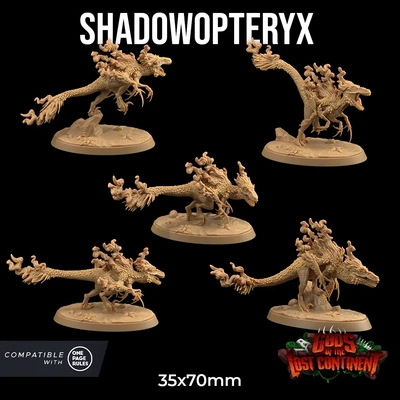 shadowopteryx - 3d by dragon trappers lodge on thangs 3d print model - Mito3D