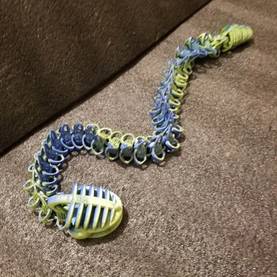 shakaworld big head ribbed tail serpent snakestl - 3d by shakaworld3d on thangs 3d print model - Mito3D