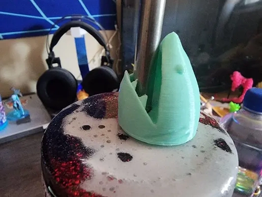 shark attack straw topper - 3d by kyuubinight on thangs 3d print model - Mito3D