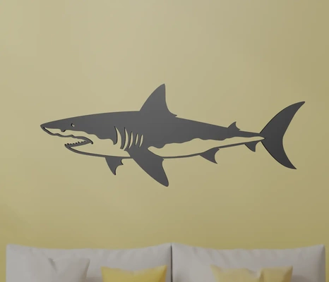 shark single piece artwork - 3d by ri0m0 on thangs 3d print model - Mito3D