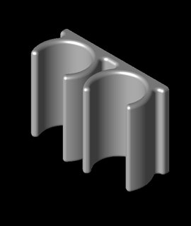 Sharpie suporte grampo simples 3d print model - Mito3D