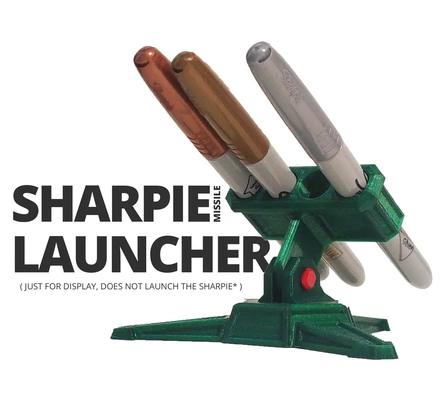 sharpie launcher functionalart - 3d by occupied brain on thangs 3d print model - Mito3D