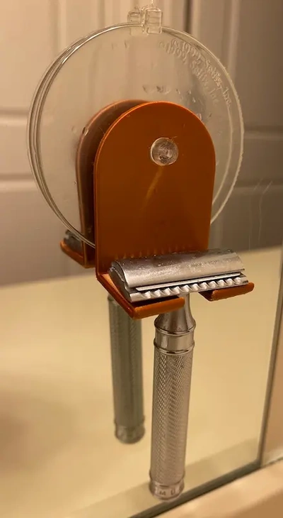 shaving razor mirror hook - 3d by jchultarsky on thangs 3d print model - Mito3D