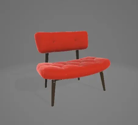 silla brillo rojo glb 3d by liyada on gracias 3d print model - Mito3D