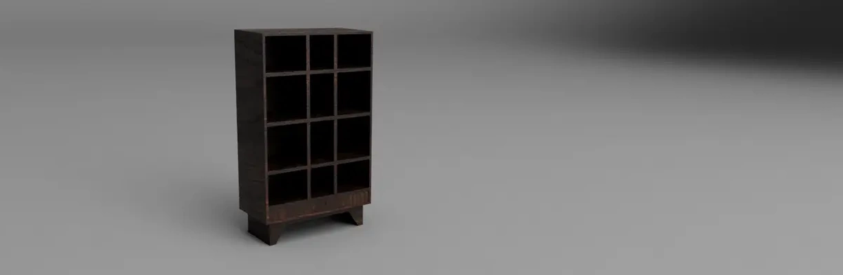 shelf v1stl - 3d by shack3d print on thangs furniture rectangle miniature 3d print model - Mito3D