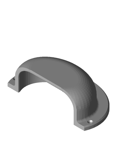 shell type drawer pull pyukiopy 3D print model - Mito3D