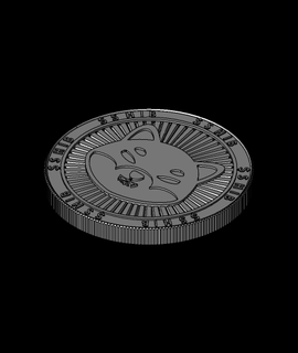 shiba inu moneta 3d modello jimmydesign grazie 3d print model - Mito3D