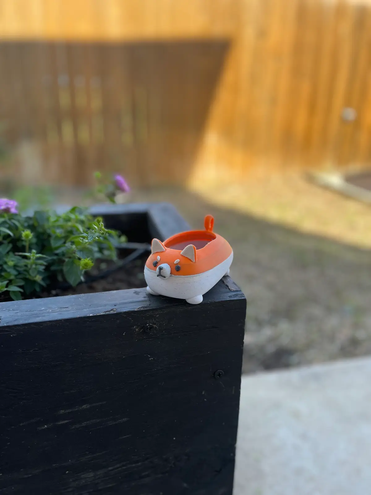 shiba planter - 3d by plaground on thangs home & garden gardening landscaping 3D print model - Mito3D