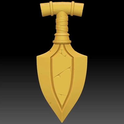 shovel dagger 28122022 - 3d by bowpie on thangs 3d print model - Mito3D
