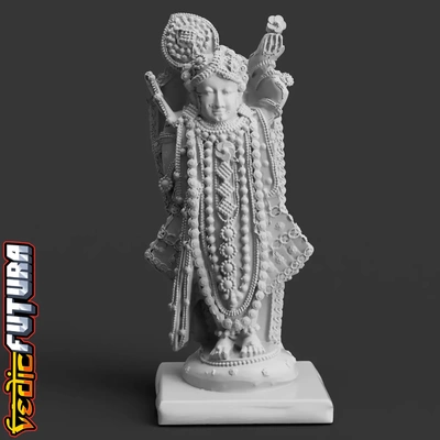 shrinathji of nathdwara - krishna manifested as a seven-year-old 3d by vedicfutura on thangs 3d print model - Mito3D