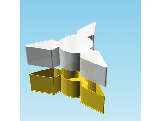 shuriken 0052 anidable caja v2 3d by ppac on gracias 3d print model - Mito3D