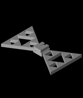 sierpinski bow tie fixation 3d model thangs 3d print model - Mito3D